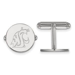 Sterling Silver Washington State Cuff Links